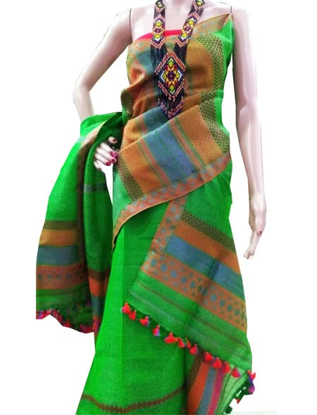 Buy S M TEX Self Design Mekhela Chador Jacquard White Sarees Online @ Best  Price In India | Flipkart.com